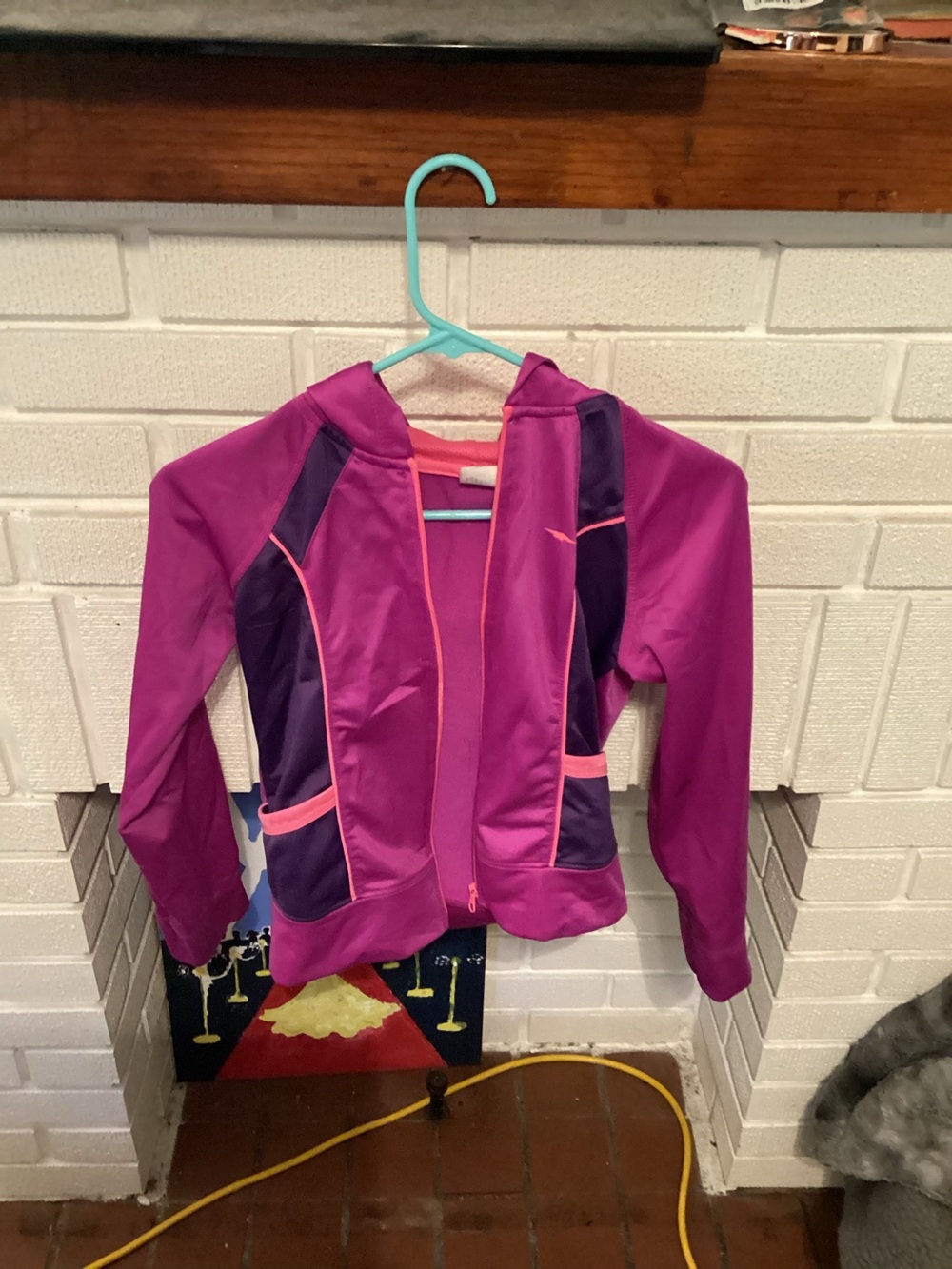 Avia Girls Purple & Pink Hooded Athletic Jacket